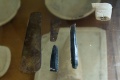 Early Cycladic bronze tools and obsidian blades, 2800-2300 BC, AM Naxos, 143212.jpg